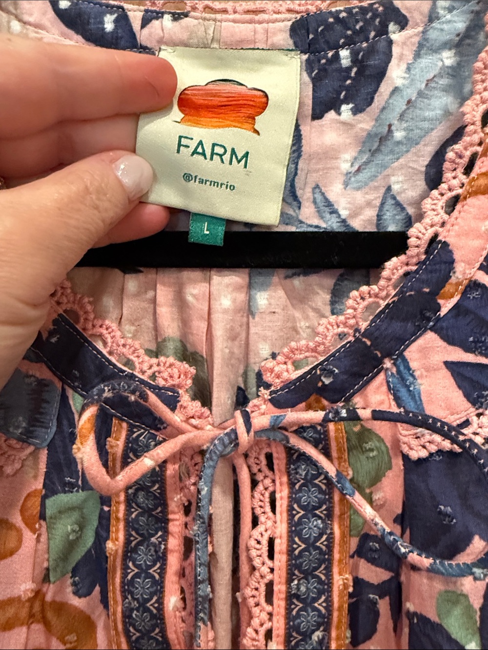 Farm Rio Pink Seashell Dress - Picture 2 of 5